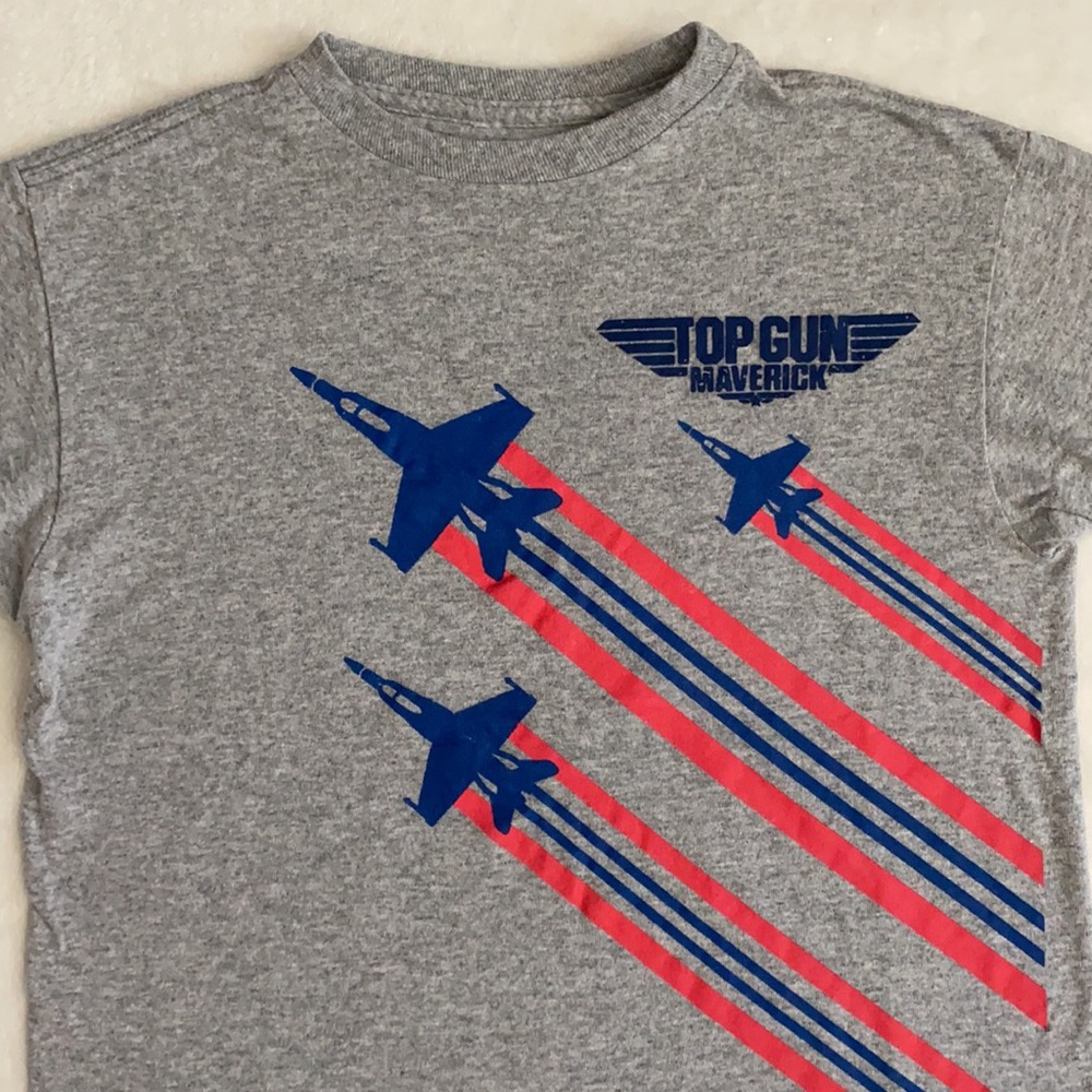 Top Gun Maverick | Military Fighter Jets USA Patriotic Graphic T-Shirt (L 10/12) - Picture 4 of 14